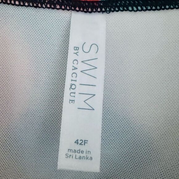 Swim by Cacique Fitted Underwire Tankini Swim Top Size 42F - Picture 6 of 9